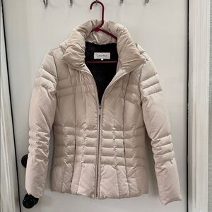 Calvin Klein Ivory Down Filled Winter Coat